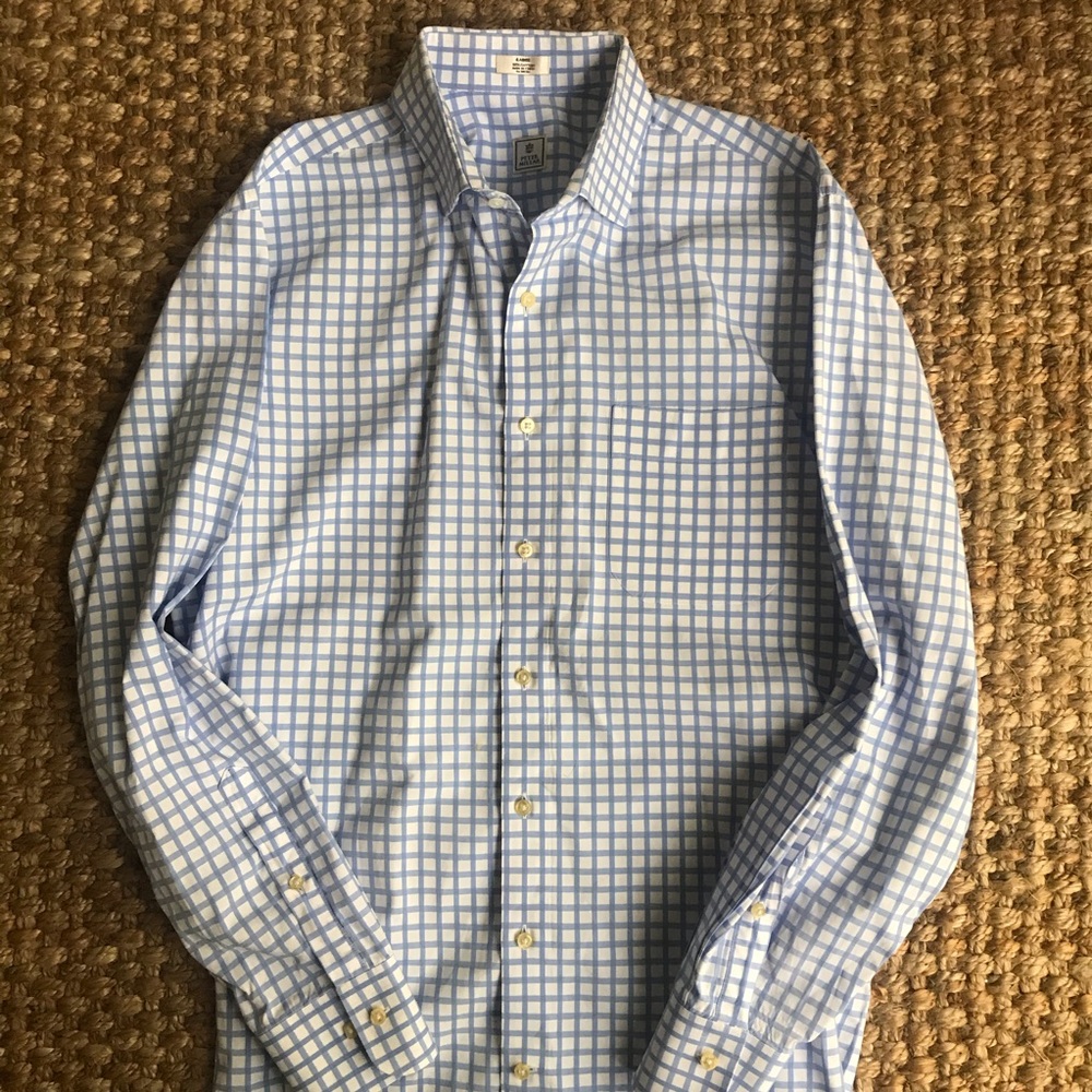 Peter Millar All Cotton Button Down Shirt or Dress Shirt. Size Large